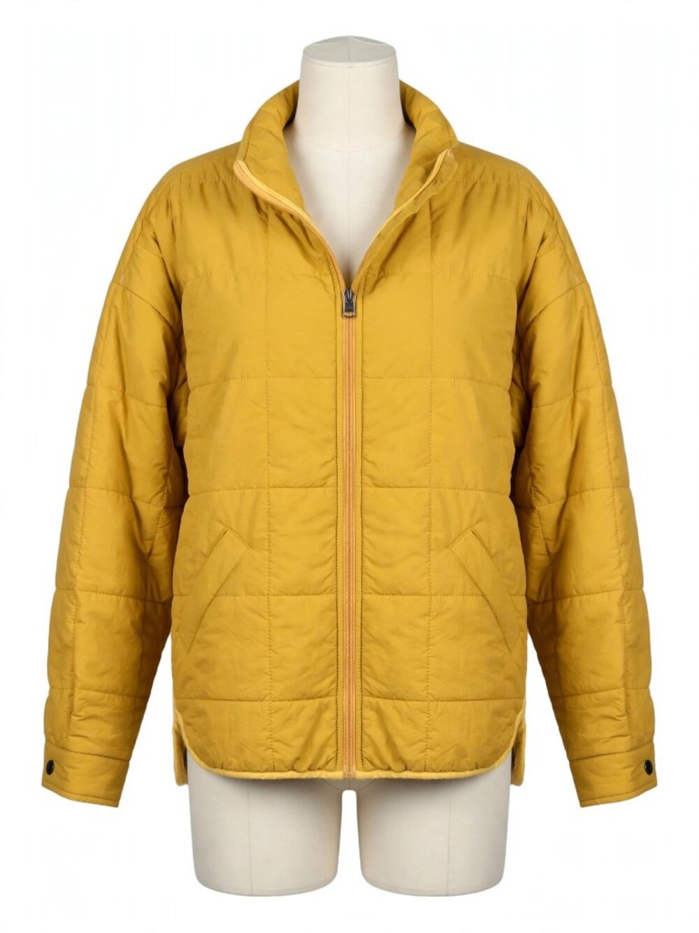 Vernacular Mustard Yellow Quilted Puffer Jacket S NWOT